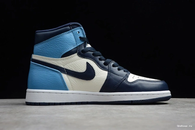 - 555088-140 Jordan Retro High Blue UNC University | OG 1 Obsidian Air 1123